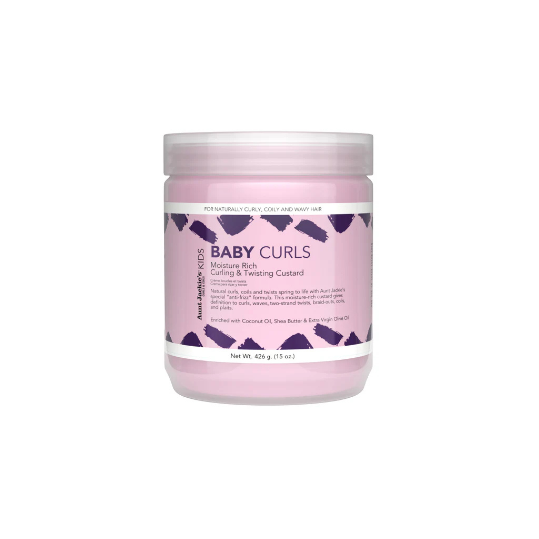 Aunt Jackie's Kids Baby Curls Moisture Rich Curling and Twisting Custard 15oz