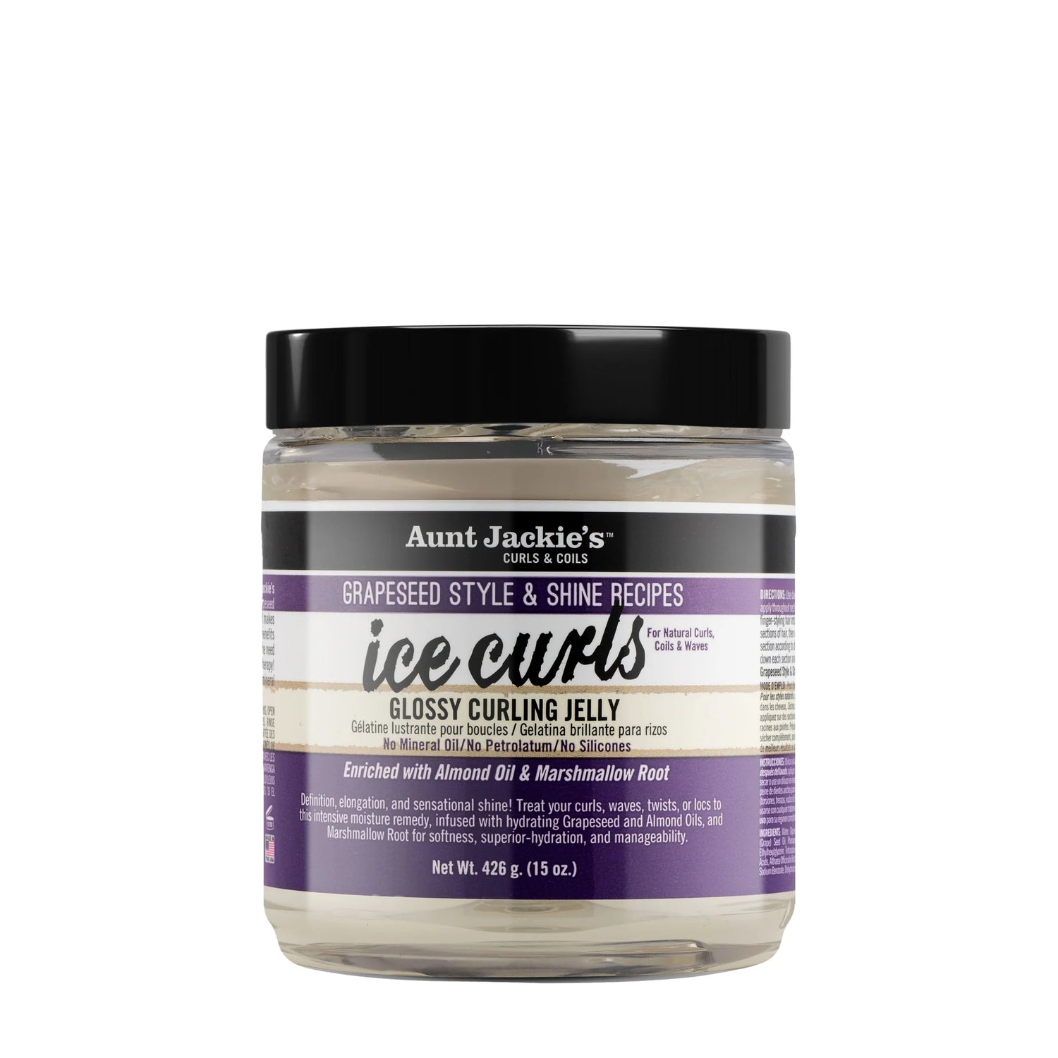 Aunt Jackie's Grapeseed Style and Shine Recipes Ice Curls 15oz