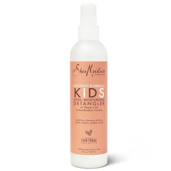 SheaMoisture Kids Extra Moisturizing Detangler for Curly Hair Coconut and Hibiscus Kids Detangler with Shea Butter 8 oz - The Curl Lounge
