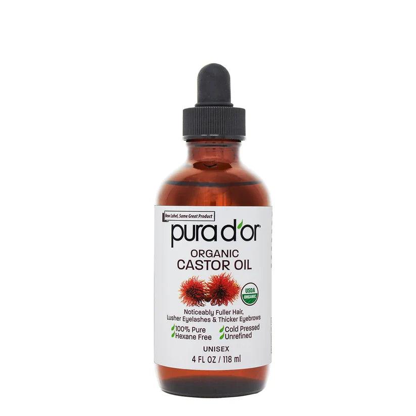 PURA D'OR 4 Oz ORGANIC Castor Oil - The Curl Lounge