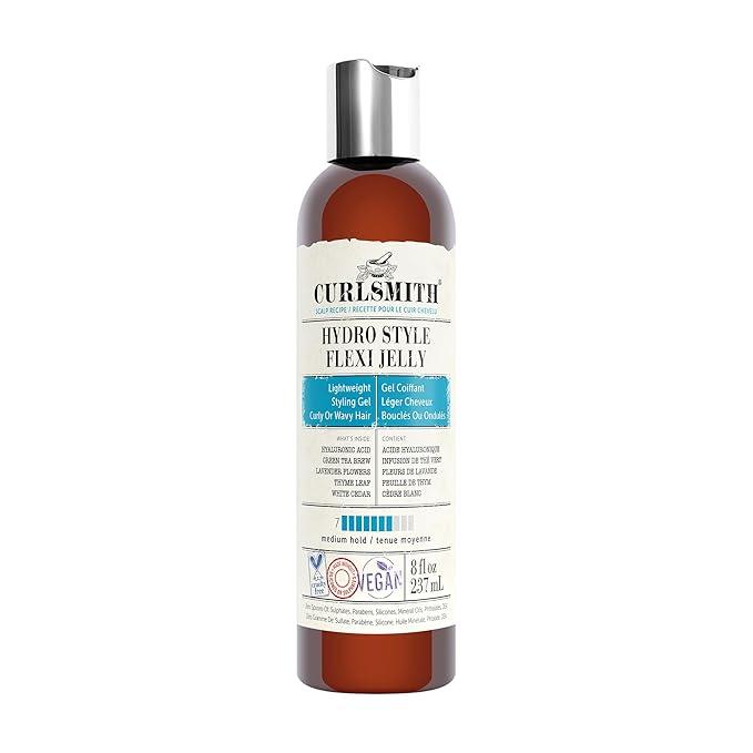 CURLSMITH - Hydro Style Flexi-Jelly - Vegan Defining Gel for Wavy, Curly or Coily Hair (8fl.oz) - The Curl Lounge
