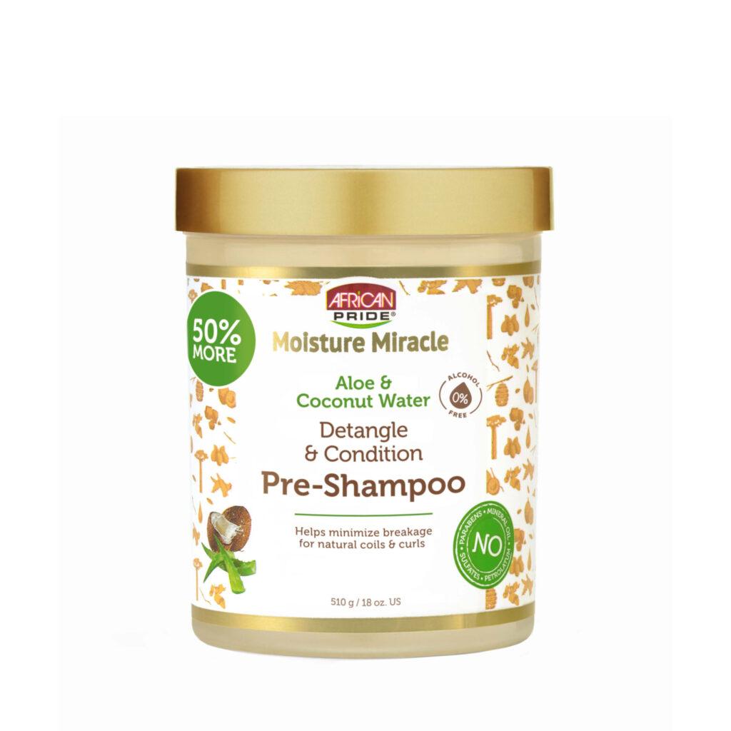 African Pride Moisture Miracle Aloe & Coconut Water Pre-Shampoo Detangler- 18 oz. - The Curl Lounge