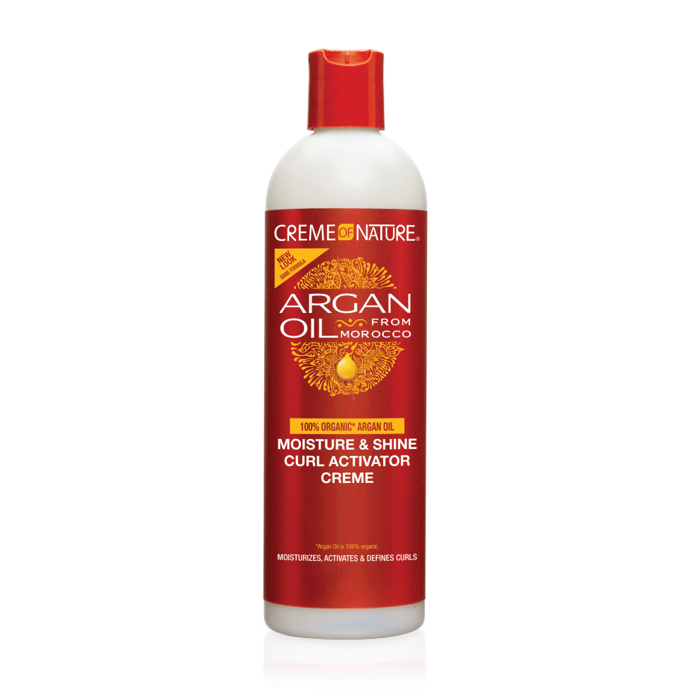 Creme of Nature, Argan Oil Moisture & Shine Curl Activator Crème, Argan Oil of Morocco, 12 Fl Oz - The Curl Lounge