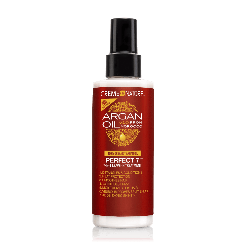 Creme of Nature, Argan Oil for Hair, Perfect 7-in-1 Leave-in Treatment, for Healthy Hair with Exotic Shine, 5.1 Fl Oz - The Curl Lounge