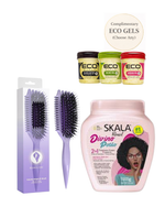 Purple Bounce Curl Volume EdgeLift Brush Skala Divine Power Volume Bundle + A Complimentary Eco Styling Gel