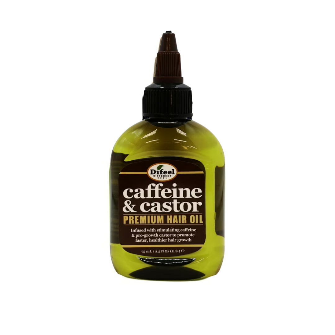 Difeel Caffeine & Castor Premium Hair Oil 2.5oz