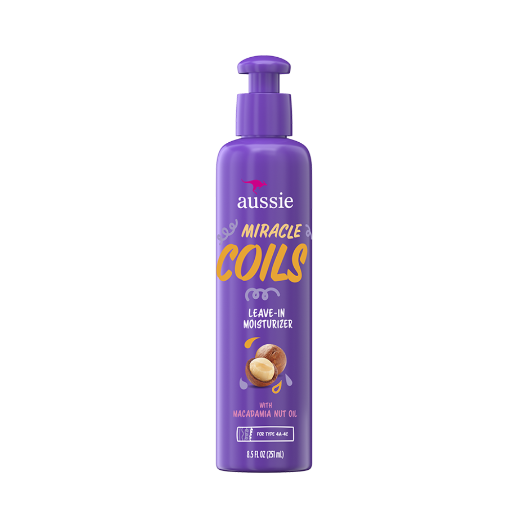 Aussie Miracle Coils Macadamia Nut Leave-In Conditioner 8.5oz