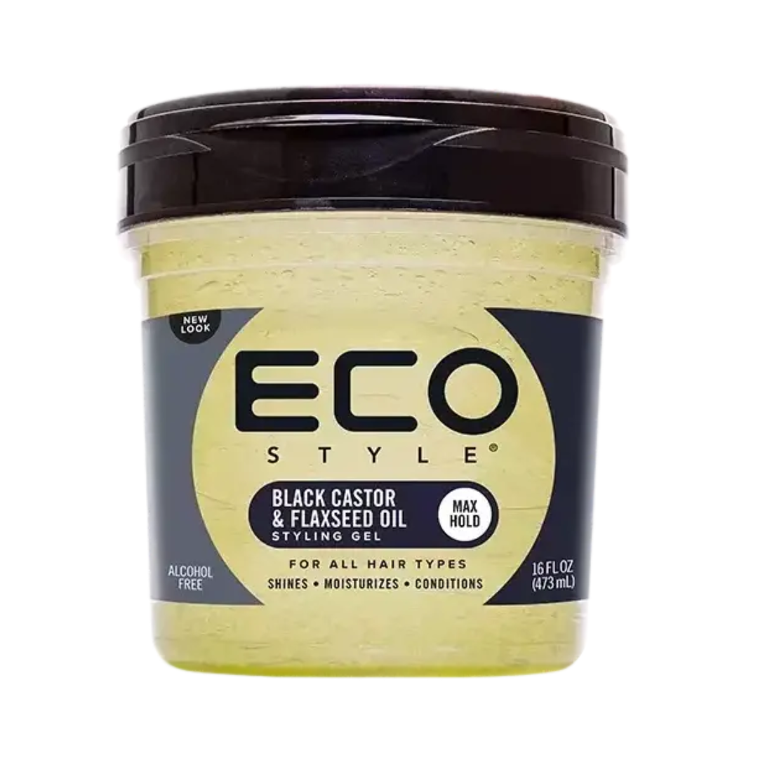 Eco Style Black Castor and Flaxseed Oil Gel 8oz