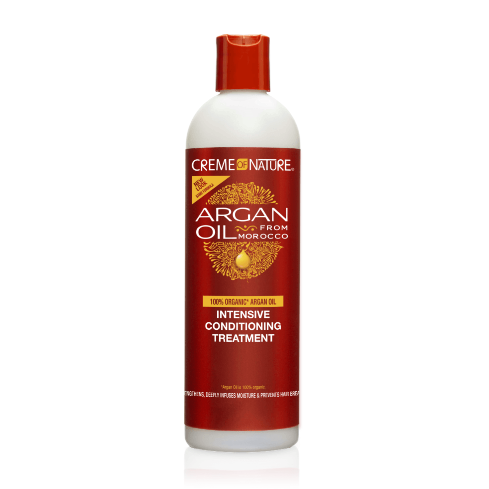 Creme of Nature, Argan Oil for Hair, Intensive Conditioning Treatment, Argan Oil of Morocco, Moisturizing Hair Care, 12 FL Oz - The Curl Lounge