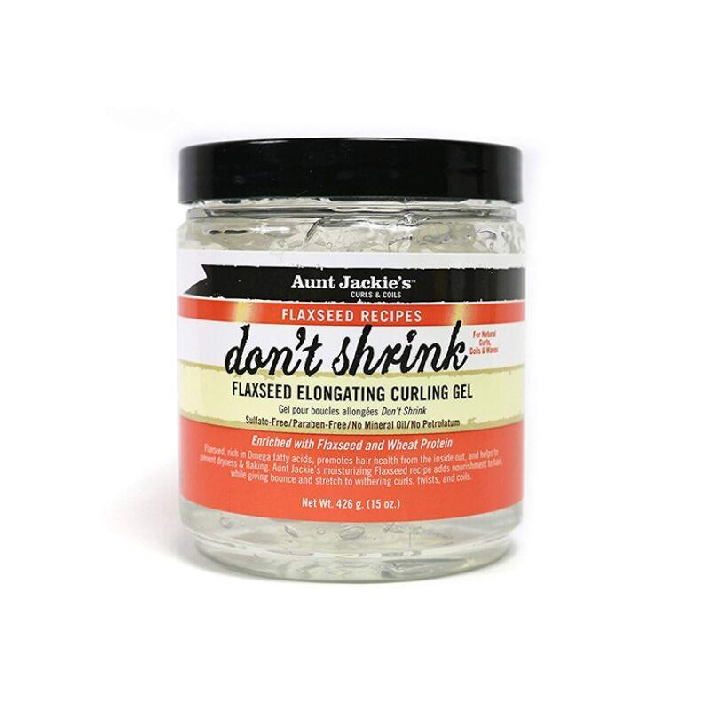 Aunt Jackie's Flaxseed Recipes Don't Shrink Elongating Hair Curling Gel 15oz - The Curl Lounge