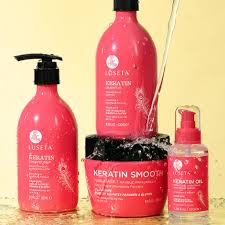 Luseta Salon Luxury Pro Keratin Shampoo & Conditioner 33.8 oz and Mask 16.9 oz Serum 3.8oz Bundle