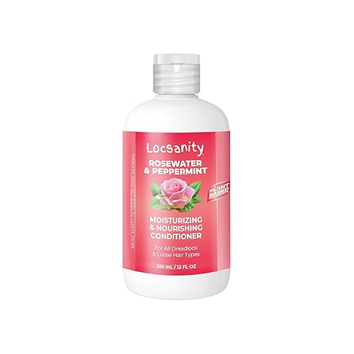 Locsanity Rosewater and Peppermint Moisturizing and Nourishing Conditioner 12oz