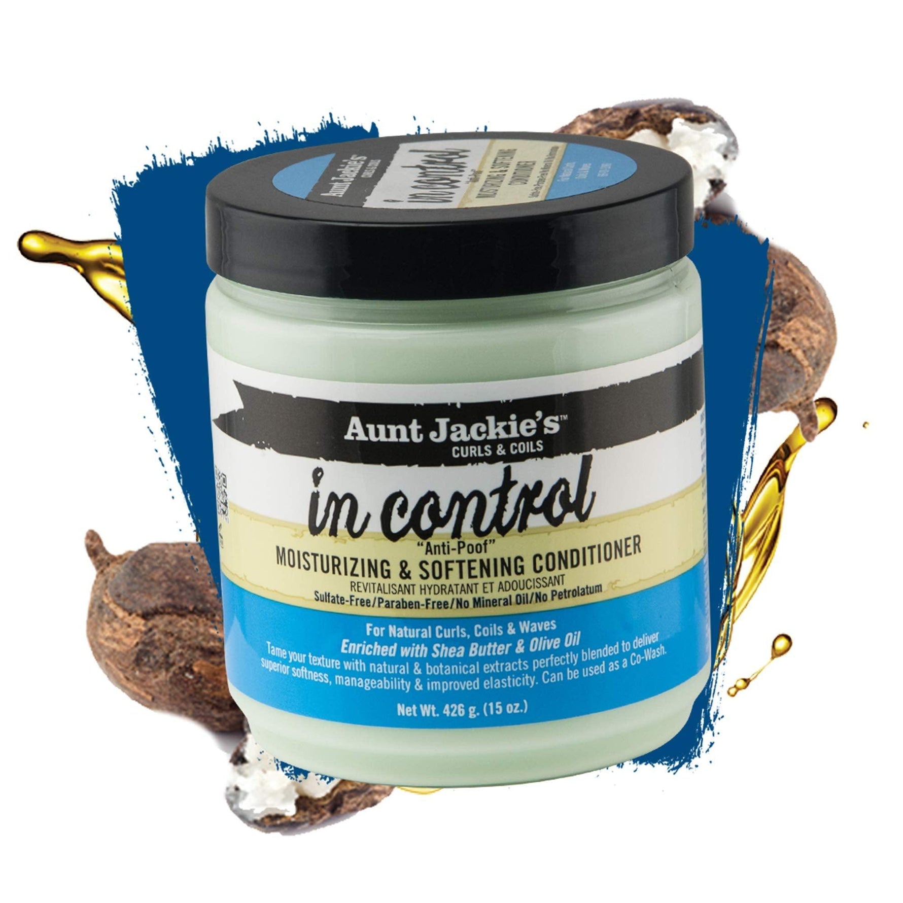 Aunt Jackie's In Control Anti-Poof Moisturizing & Softening Conditioner 15oz - The Curl Lounge