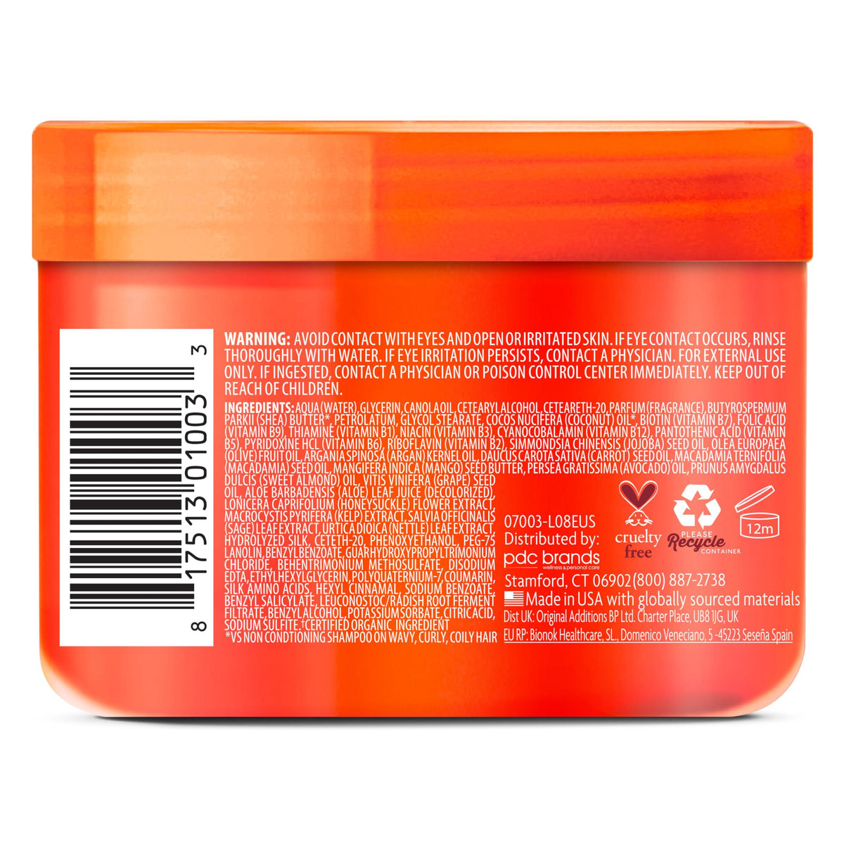 Cantu Coconut Curling Cream with Shea Butter for Natural Hair, 12 oz - The Curl Lounge