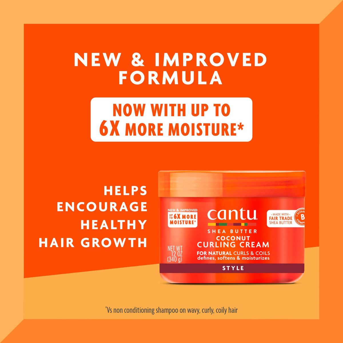 Cantu Coconut Curling Cream with Shea Butter for Natural Hair, 12 oz - The Curl Lounge