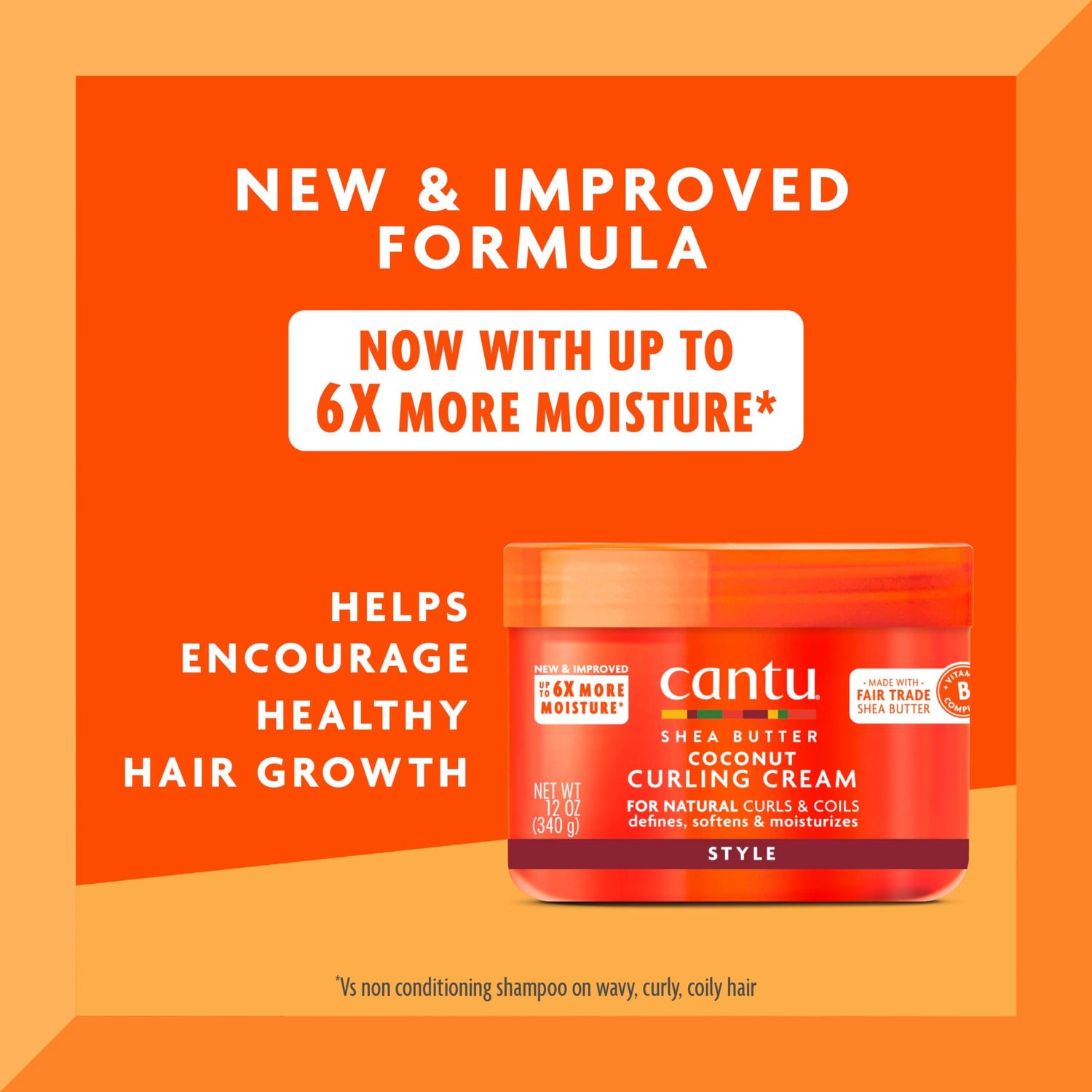 Cantu Coconut Curling Cream with Shea Butter for Natural Hair, 12 oz - The Curl Lounge