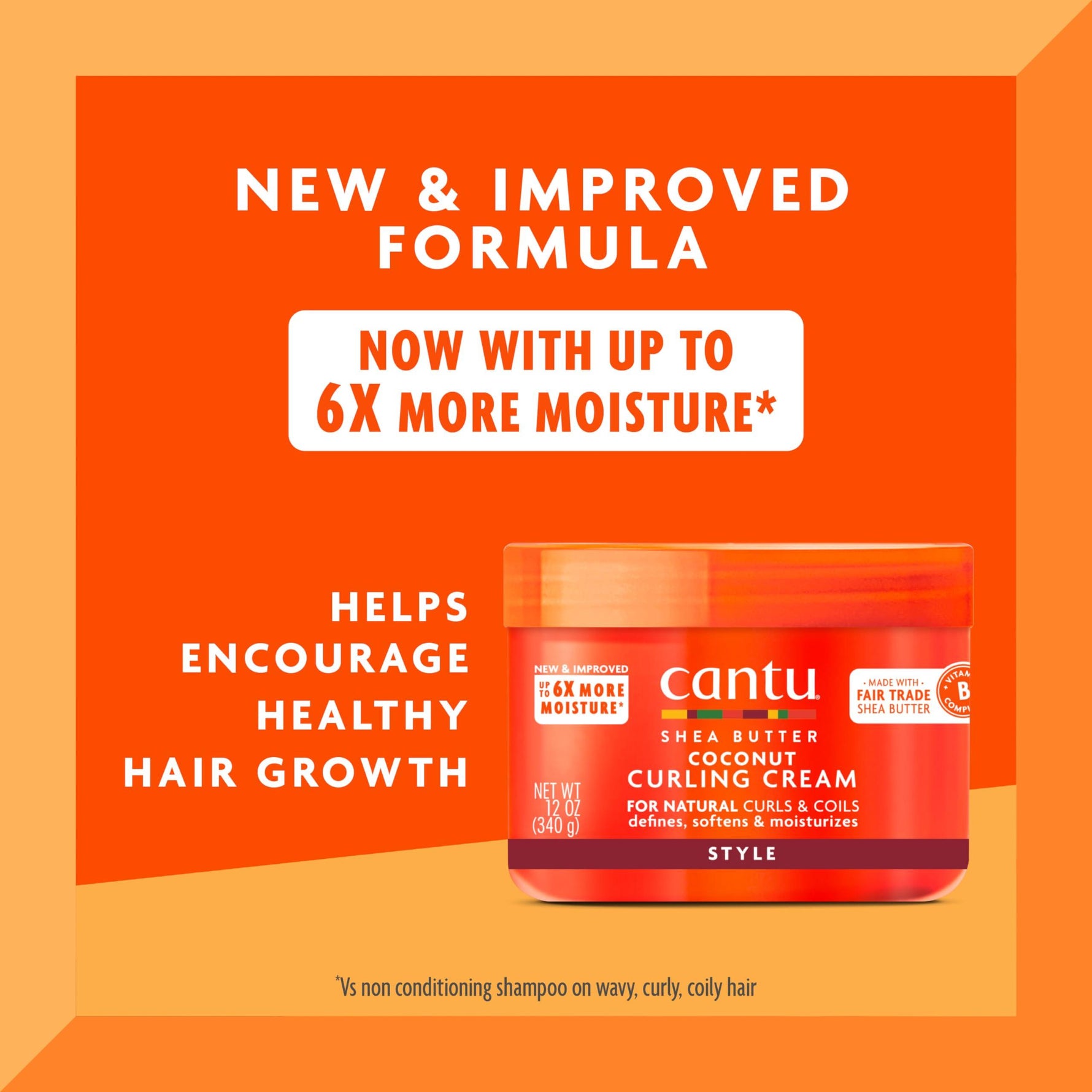 Cantu Coconut Curling Cream with Shea Butter for Natural Hair, 12 oz - The Curl Lounge