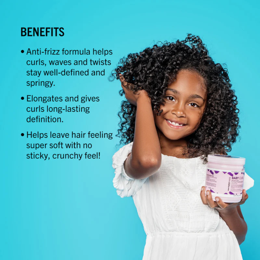 Aunt Jackie's Kids Baby Curls Moisture Rich Curling and Twisting Custard 15oz