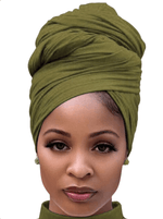 Hair Scarf Head Turban Hijab Fashion Headdress African Wrap - The Curl Lounge