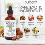 PURA D'OR 4 Oz ORGANIC Vitamin E Oil 4 oz - The Curl Lounge