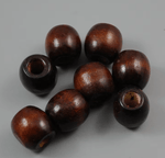 12MM Big Hole Wooden Hair Locs Braids Beads Accessories - The Curl Lounge