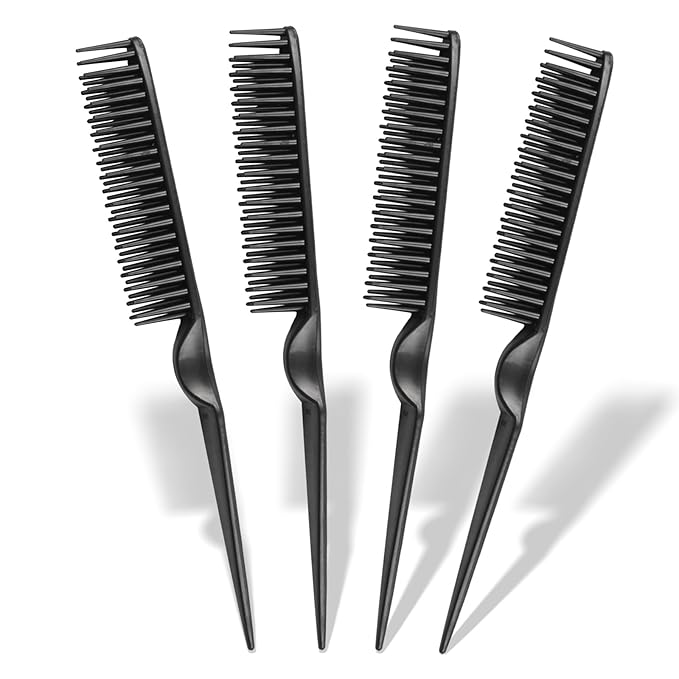 3-Row Rat Tail Styling Curl Defining Comb Brush