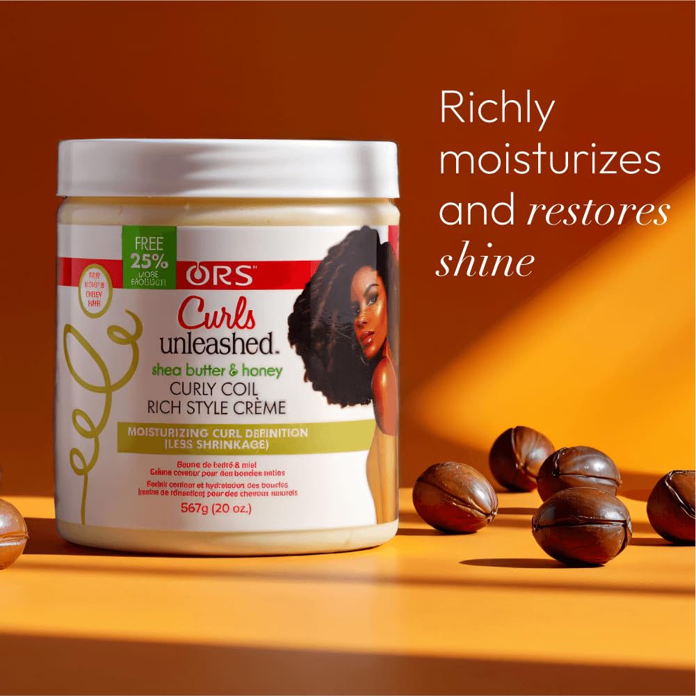 Ors Curls Unleashed Shea Butter and Honey Curly Coil Creme 20oz