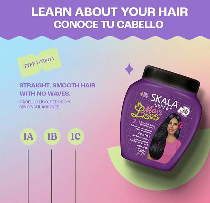 Skala Mais Lisos Anti Frizz 2-in-1 Condtioning Treatment and Combing Cream 35.2oz