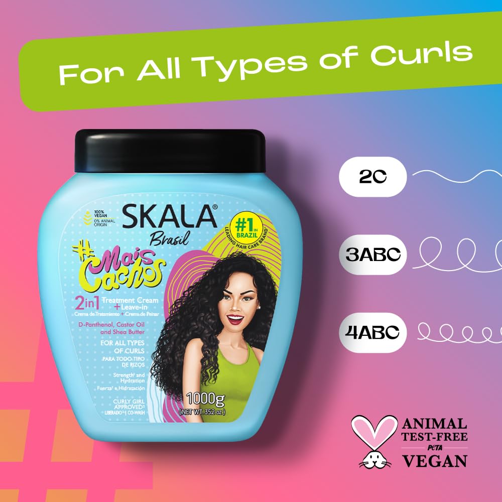 Skala Mais Cachos 2-in-1 Conditioning Treatment Cream 35.2oz