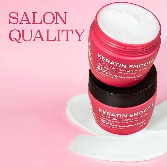 Luseta Keratin Smooth Hair Mask Hydrating & Nourishing for Dry Damaged Hair 16.9 oz - The Curl Lounge