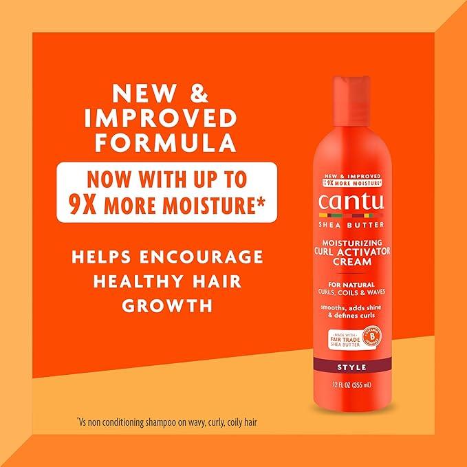 Cantu Moisturizing Curl Activator Cream with Shea Butter for Natural Hair, 12 fl oz - The Curl Lounge