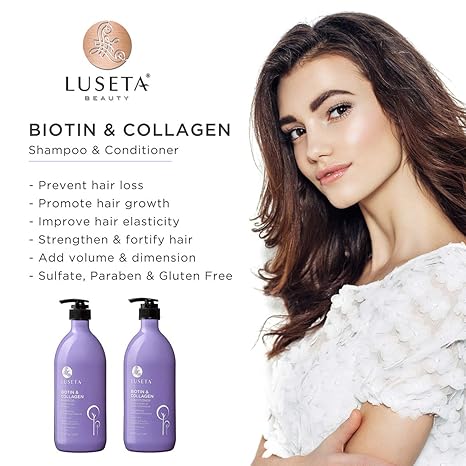 Luseta Biotin and Collagen Shampoo and Conditioner 33.8oz
