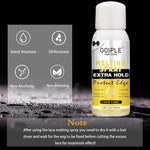 Goiple Lace Melting Spray for Wigs, Closures & Extensions - Styling Agent with Strong Natural Finish, Fast Drying, Water & Oil Resistant, Includes Hair Adhesive, Edge Control Wax & Hair Wax Stick - The Curl Lounge