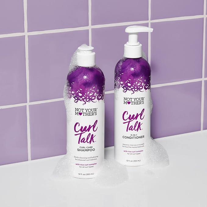 Not Your Mother's Curl Talk Shampoo and Conditioner - 12 fl oz (2 Pack) - Shampoo and Conditioner for Curly Hair - The Curl Lounge