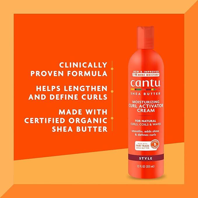 Cantu Moisturizing Curl Activator Cream with Shea Butter for Natural Hair, 12 fl oz - The Curl Lounge
