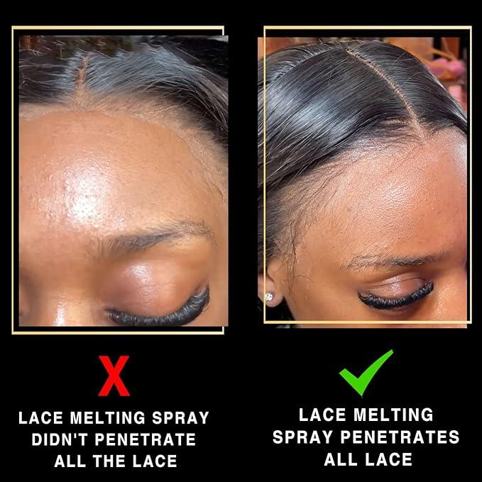 Goiple Lace Melting Spray for Wigs, Closures & Extensions - Styling Agent with Strong Natural Finish, Fast Drying, Water & Oil Resistant, Includes Hair Adhesive, Edge Control Wax & Hair Wax Stick - The Curl Lounge