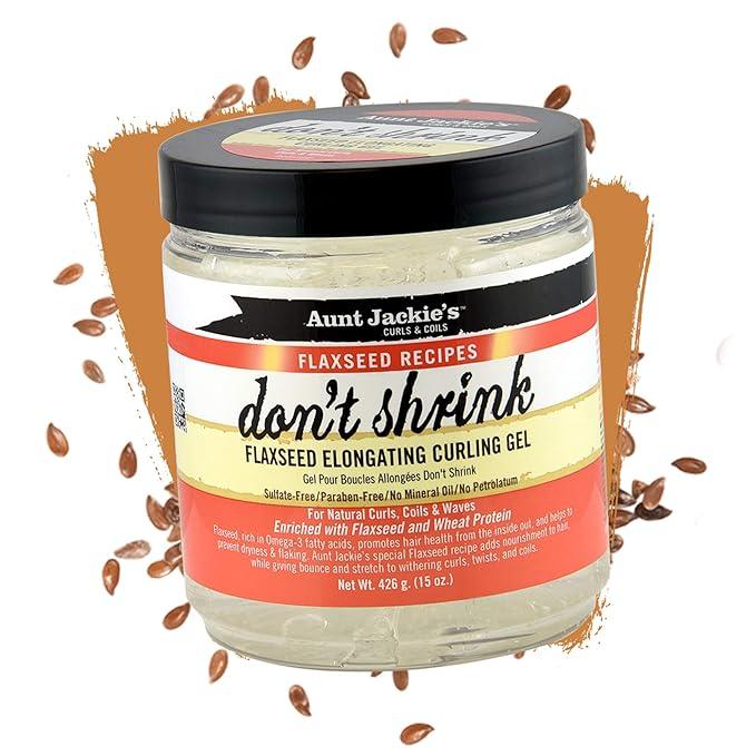 Aunt Jackie's Flaxseed Recipes Don't Shrink Elongating Hair Curling Gel 15oz - The Curl Lounge