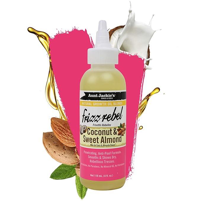 Aunt Jackie's Natural Growth Oil Blends Frizz Rebel - Coconut and Sweet Almond - The Curl Lounge