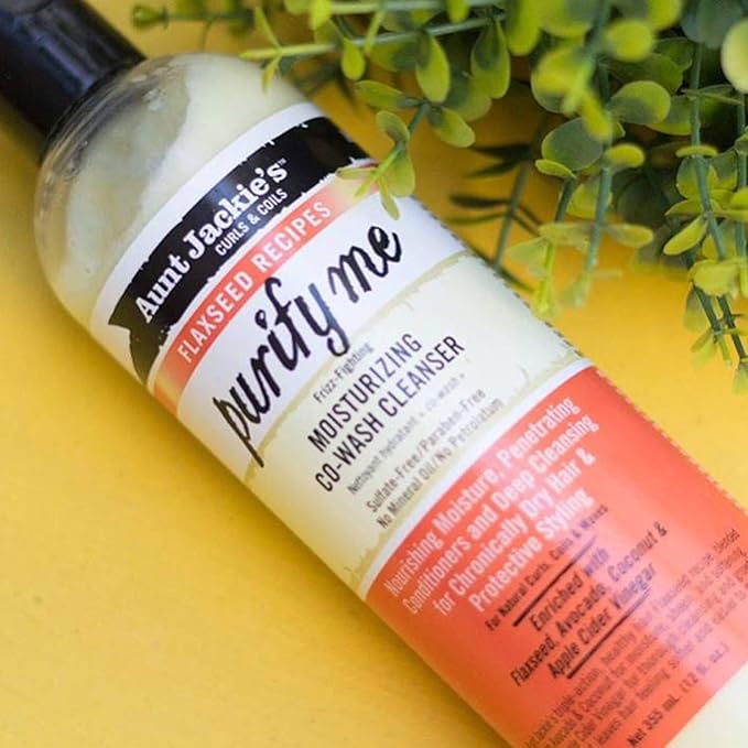 Aunt Jackie's Flaxseed Recipes Purify Me Moisturizing Co-Wash Cleanser 12oz