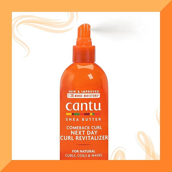 Cantu Comeback Curl Next Day Curl Revitalizer for Natural Hair with Pure Shea Butter, 12 fl oz - The Curl Lounge