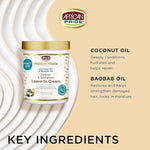 African Pride Moisture Miracle Coconut and Baobab Oil Leave-In Cream, 18 oz - The Curl Lounge