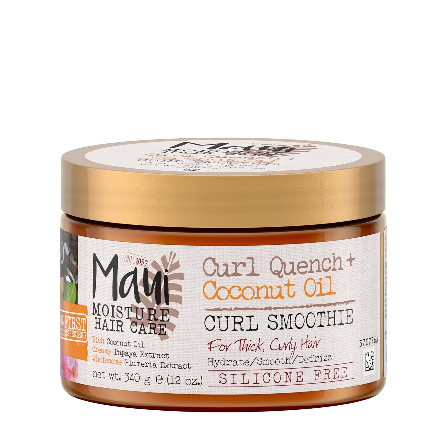 Maui Moisture Curl Quench + Coconut Oil Hydrating Curl Smoothie 12oz
