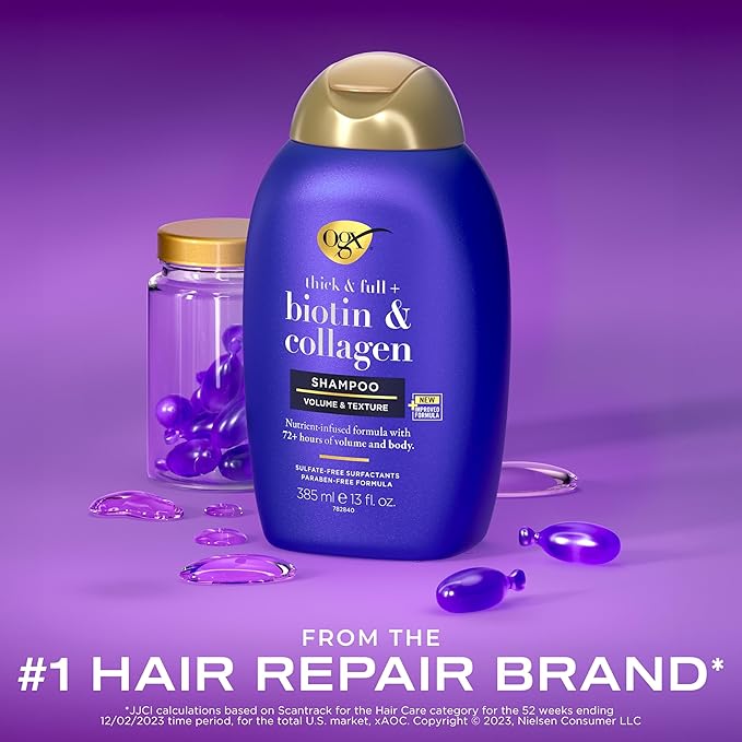OGX Thick & Full + Biotin & Collagen Volumizing Shampoo 13oz