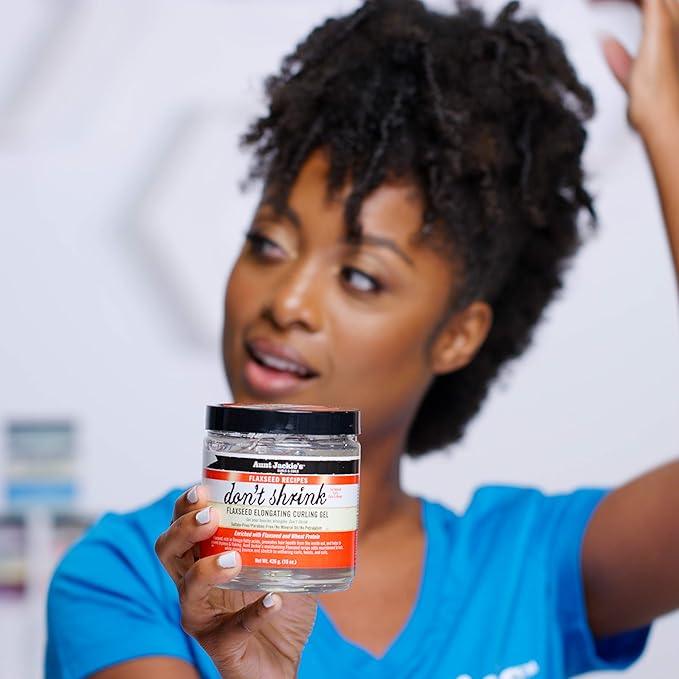 Aunt Jackie's Flaxseed Recipes Don't Shrink Elongating Hair Curling Gel 15oz - The Curl Lounge