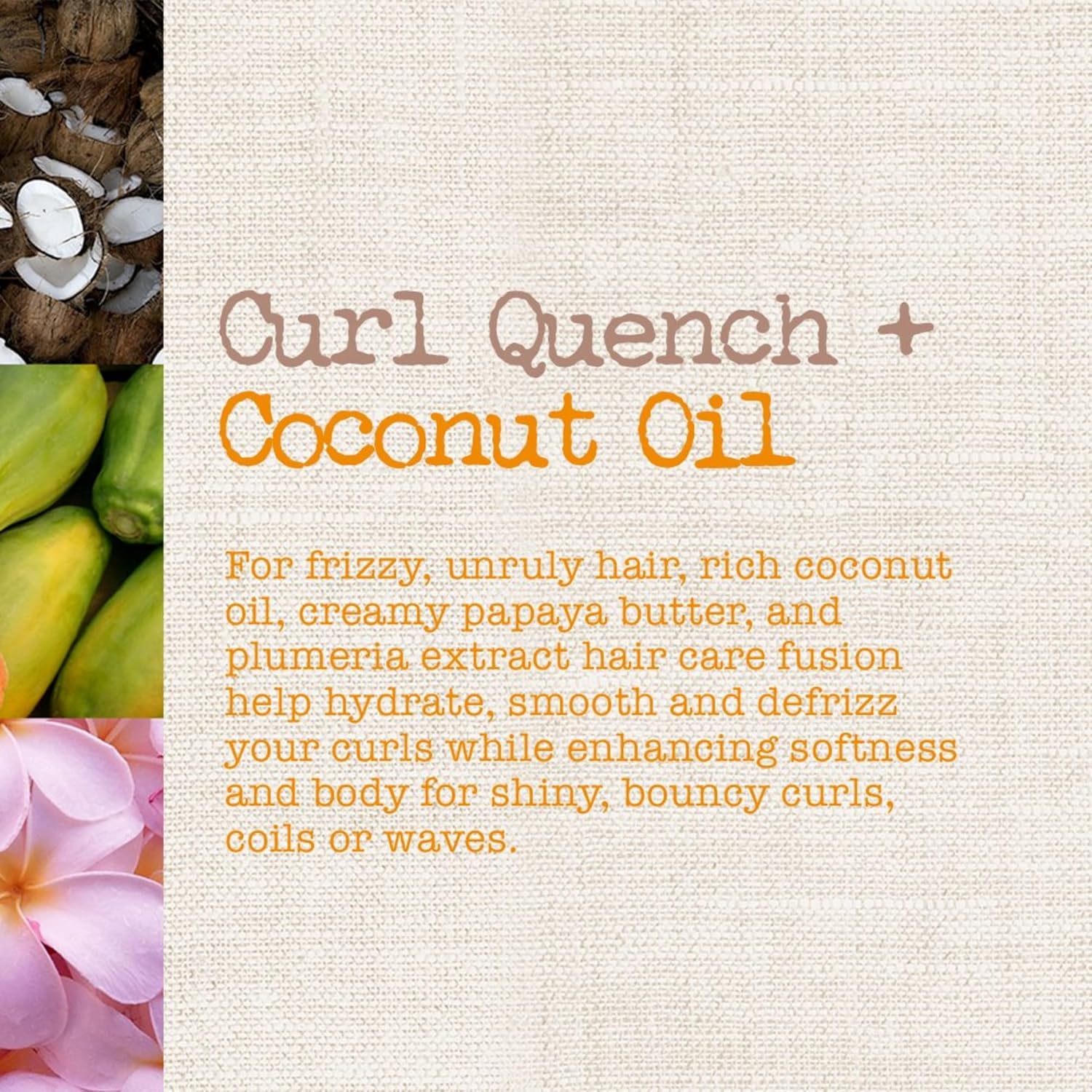 Maui Moisture Curl Quench + Coconut Oil Hydrating Curl Smoothie 12oz