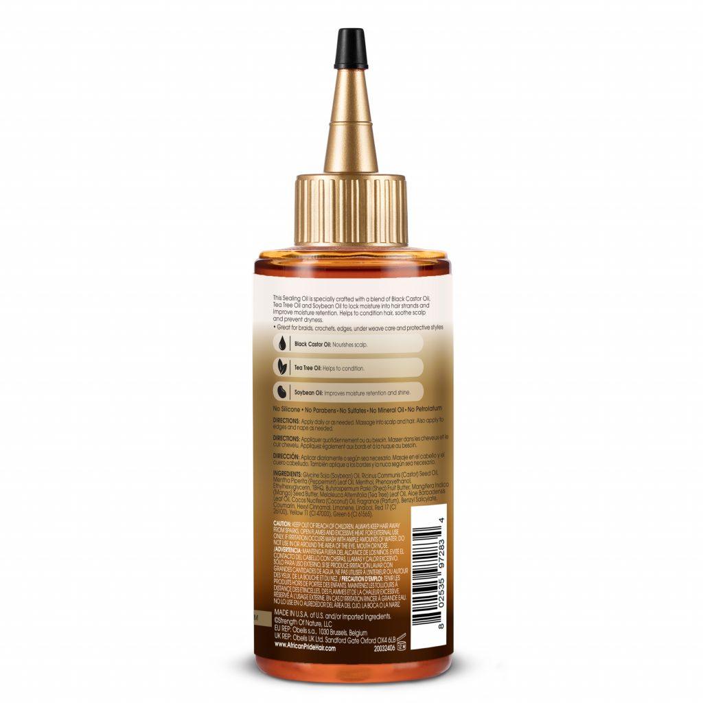 African Pride Black Castor Miracle Hair & Scalp Sealing Oil, 6 oz - The Curl Lounge