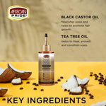 African Pride Black Castor Miracle Hair & Scalp Sealing Oil, 6 oz - The Curl Lounge