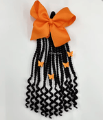 10 inch Kids Elastic Ponytail Box Braid Bow Butterfly Clips - The Curl Lounge