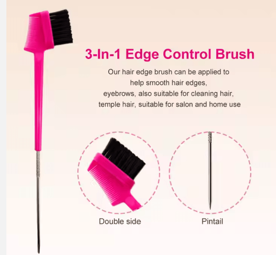 3-in-1 Edge Control Brush - The Curl Lounge