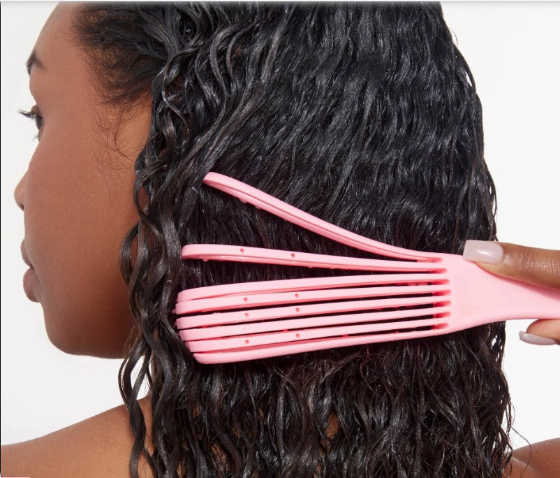 Detangling Flexi-Hair Brush for Wavy Curly Coily Hair